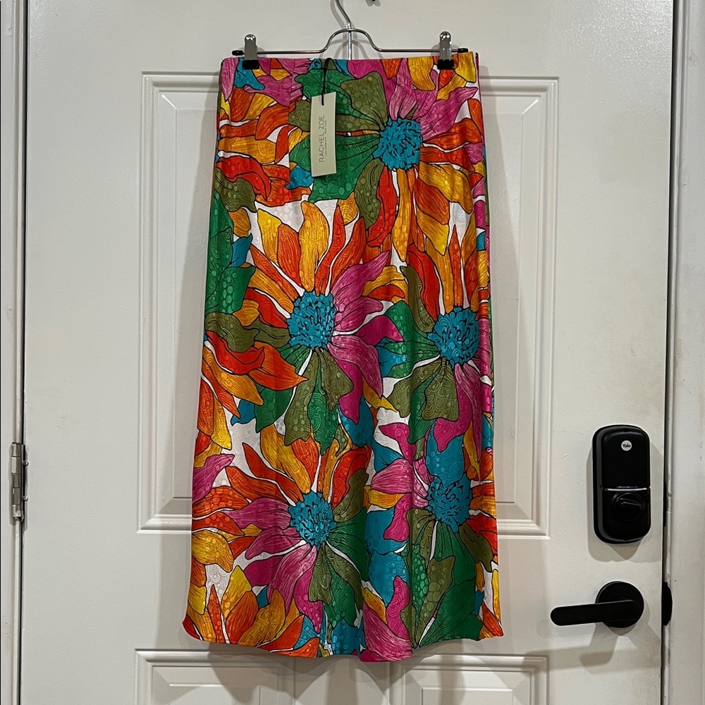 Rachel Zoe Multi-Color Floral Midi Skirt - Picture 2 of 5